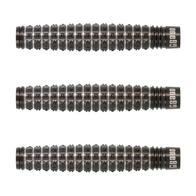 One80 Crocforce CF4 2BA 20g　※ご覧頂いているディスプレイの設定等により、実物と色合いが異なる場合がございます。※この画像はDarts HiVeが作成しており、文章・写真などの複製、無断転載を禁じます。※内容物・商品仕様は予告なく変更となる場合がございます。 ■商品仕様 スペックデータ &nbsp; 材質 単体重量 全長 最大径 タイプ ：90%タングステン ：20.0g ：44.5mm ：7.6mm ：2BA 内容物 &nbsp; ・バレル ・シャフト ・チップ ・フライト ×1set(3個) ×2set(6個) ×1set(3個) ×1set(3個) ■商品説明 2025.11.29 発売商品 「クロックフォース」シリーズ最大の特徴は、バレル全体に配置されたクロコダイル柄の特殊なカット。 このカットが指に食い込み、強力なグリップ感を生み出します。 形状は4種類、さらに2BA/STEELそれぞれ2タイプの重量をご用意。 豊富なラインナップから自分にピッタリのスペックをお選びいただけます。 ■ご注文前に必ずご確認下さい 【仕様・付属品に関して】 ※商品ページ掲載の商品仕様や、パッケージ・デザイン・付属品等は、予告無しに変更となる場合がございます。 予め、ご理解・ご了承の上、ご注文下さい。