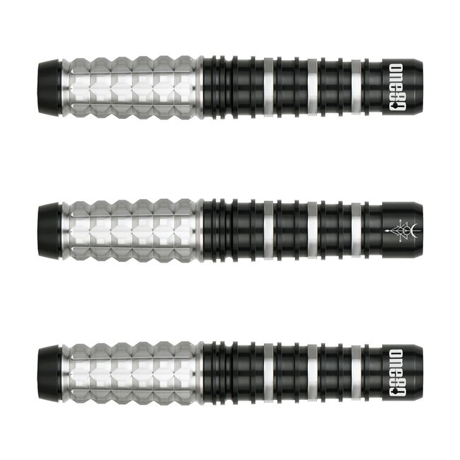 One80(ワンエイティ) Terrynator 2BA 22g Black/Silver テリー・タン選手モデル　(ダーツ バレル ダーツセット)