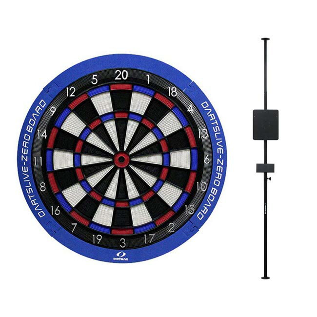 楽天ダーツ専門店 カウントアップ【セット商品】DARTSLIVE-ZERO BOARD ＆ DARTSLIVE ポールスタンド ブラック