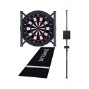 【セット商品】DARTSLIVE Home(ダーツライブホーム) & DARTSLIVE ポールスタンド & DARTSLIVE Home スローマット & DARTSLIVE Home LED LIGHT (ダーツ ボード)