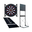 【セット商品】DARTSLIVE Home(ダーツライブホーム) & D.CRAFT ダーツスタンド アルテミス & DARTSLIVE3 防炎ラベル付スローマット & DARTSLIVE Home LED LIGHT (ダーツ ボード)