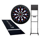 【セット商品】DARTSLIVE Home&ダーツスタンド SB-HV&DARTSLIVE3 防炎ラベル付スローマット (ダーツ ボード)