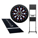 【セット商品】DARTSLIVE Home&ダーツスタンド SB-HV&DARTSLIVE3 防炎ラベル付スローマット&パンチングボード (ダーツ ボード)