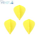 Fit Flight 【AIR】 カイト イエロー【フィット フライト エアー KITE 薄い 軽い 軽量化 美しい クリア 透明 スピン 新型 DARTS【darts shop Countup(カウントアップ)】(ダーツ/楽天/通販)