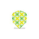 PROフライト indiesシリーズ ＜イエローグリーンパターン セミスタンダード＞【プロ Flight インディーズ Yellow Green Pattern SemiStandard シェイプ Shape（ダーツ/楽天/通販）