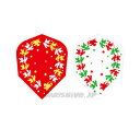 PROフライト indiesシリーズ<サンタ&トナカイリース セミスタンダード>【プロ Flight Santa Claus Caribou SemiStandard ブレッドマン シェイプ Shape インディーズ xmas クリスマス DARTS
