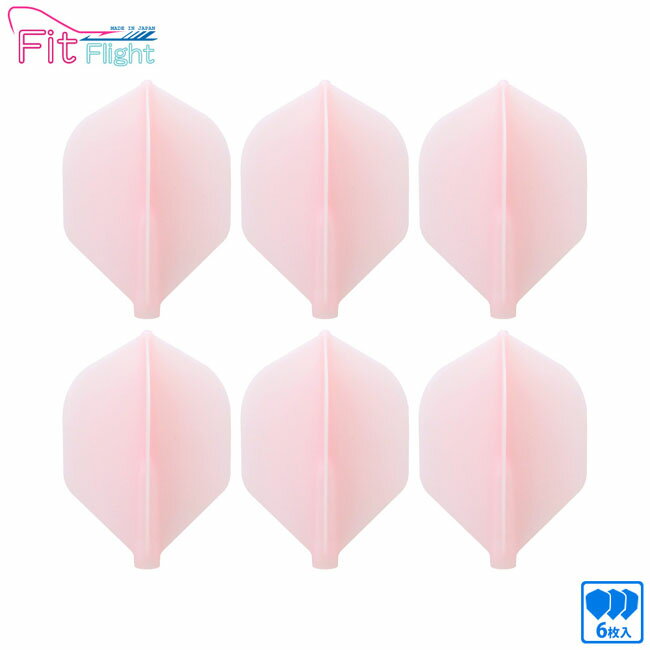 Fit Flight ロケット 6枚入り ＜ピンク＞【Fitフライト COSMODARTS ソフトダーツ