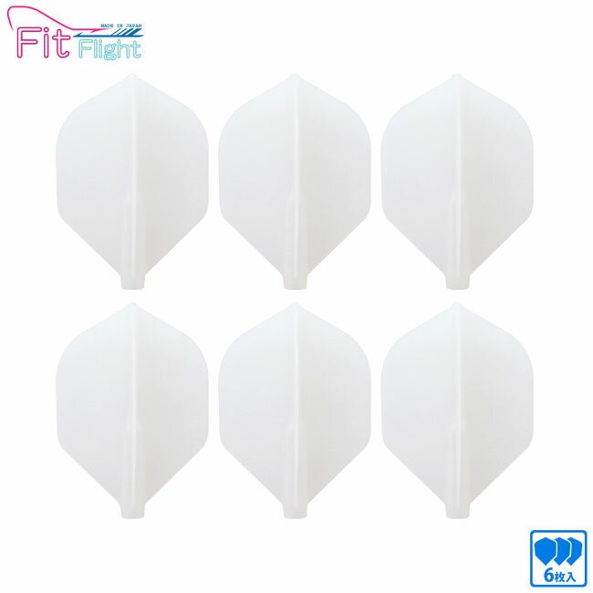 樂天商城 - Fit Flight ロケット 6枚入り ＜ナチュラル＞【Fitフライト COSMODARTS ソフトダーツ