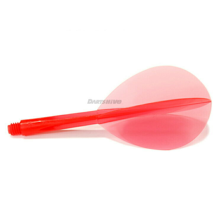 CONDORフライト クリアレッド ＜ミディアム ティアドロップ＞【コンドルフライト Flight clear red SOFTDARTS ソフトダーツ（ダーツ/楽天/通販）