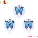 L-style(エルスタイル) L-Flight PRO(エルフライト プロ) パピヨン シェイプ ブルー (ダーツ フライト)