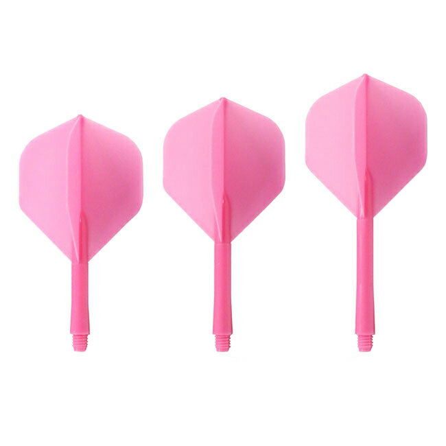 ■商品仕様スペックデータ&nbsp;形状 内容量サイズ(約)：シェイプ：3点：ショート(61mm)、インビト(67mm)、ミディアム(74mm)（※長さは先端〜シャフトの付け根までです）■商品説明シャフトとフライトを一体成型したダーツフライ...