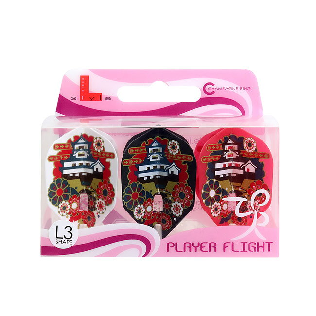 ダーツ専門店 カウントアップのL-style(エルスタイル) L-Flight PRO(エルフライト プロ) 清水希世 ver.4 シェイプ MIX 清水希世選手モデル　(ダーツ フライト)｜アングル3