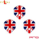 楽天ダーツ専門店 カウントアップL-style（エルスタイル） L-Flight PRO（エルフライトプロ） Union Jack シェイプ クリアホワイト　（ダーツ フライト）