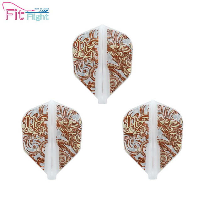 COSMO DARTS(コスモダーツ) Fit Flight(フィットフライト) × 佐藤佑太郎 ver.3 シェイプ ナチュラル 佐藤佑太郎選手モデル (ダーツ フライト)