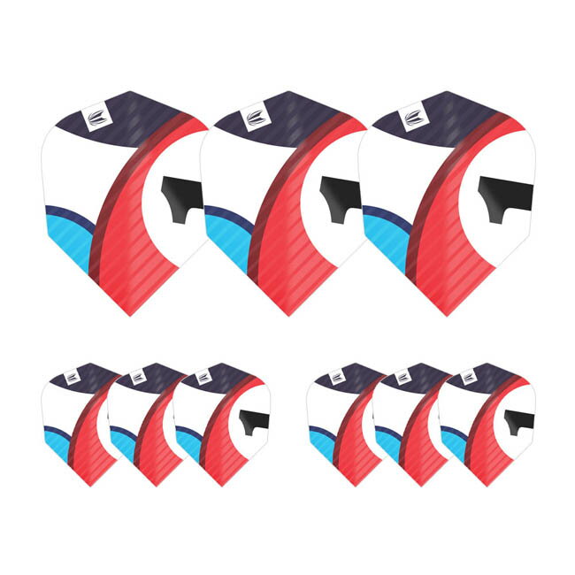 ※ご覧頂いているディスプレイの設定等により、実物と色合いが異なる場合がございます。※この画像はDarts HiVeが作成しており、文章・写真などの複製、無断転載を禁じます。※内容物・商品仕様は予告なく変更となる場合がございます。 ■商品仕様 スペックデータ &nbsp; 形状 内容量 ：シェイプ ：3set(9個) ■商品説明 TARGETのバリエーション豊富なフライトに「CHICANE」デザインが登場。 形状はスタンダード、シェイプ、TEN-Xをラインナップ。 ULTRAシリーズでは、フライトの差し込み部分にV字形状の凸型UVコーティングを施し、シャフトのホールドをより強力にサポート。 フライト全面にも同じくUVコーティングを施してあり、立体的なデザインを表現しています。 ■ご注文前に必ずご確認下さい 【仕様・付属品に関して】 ※商品ページ掲載の商品仕様や、パッケージ・デザイン・付属品等は、予告無しに変更となる場合がございます。 予め、ご理解・ご了承の上、ご注文下さい。