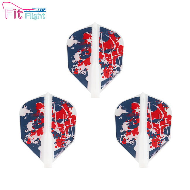 COSMO DARTS(コスモダーツ) Fit Flight(フィットフライト) × Dustin Holt ver.1 シェイプ ホワイト ダスティン・ホルト選手モデル　(ダーツ フライト)