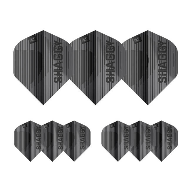 TARGET(ターゲット) SCOTT WILLIAMS BLACK スタンダード 3set ＜337620＞ スコット・ウィリアムス選手モデル　(ダーツ フライト)