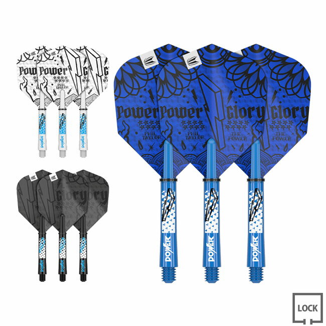TARGET(ターゲット) POWER INKフライト&シャフト キット フィル・テイラー選手モデル　(ダーツ フライト シャフト)