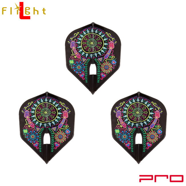 L-style(エルスタイル) L-Flight PRO(エルフライト プロ) 砂川大 ver.1 シェイプ ブラック 砂川大選手モデル (ダーツ フライト)