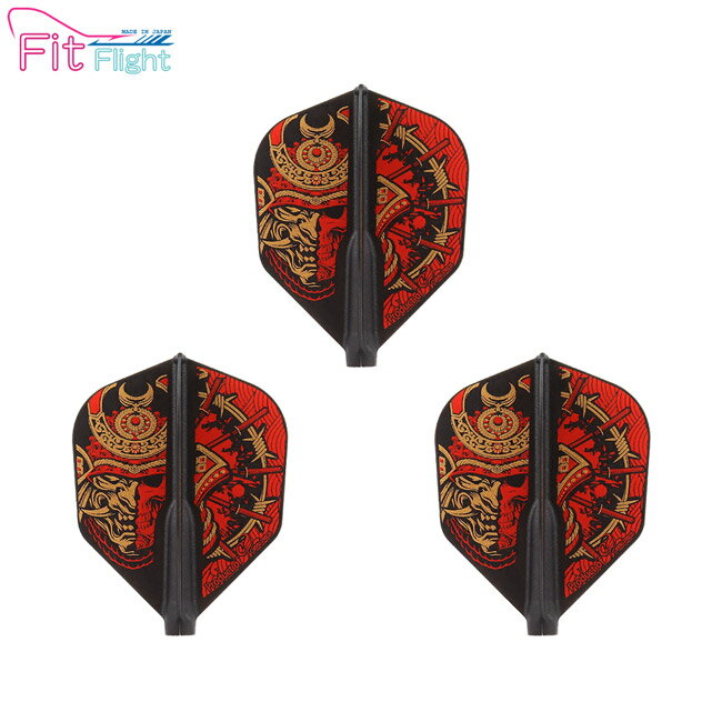 COSMO DARTS(�����������) Fit Flight(�ե��åȥե饤��) Printed Series Samurai Skull A �������� D�֥�...