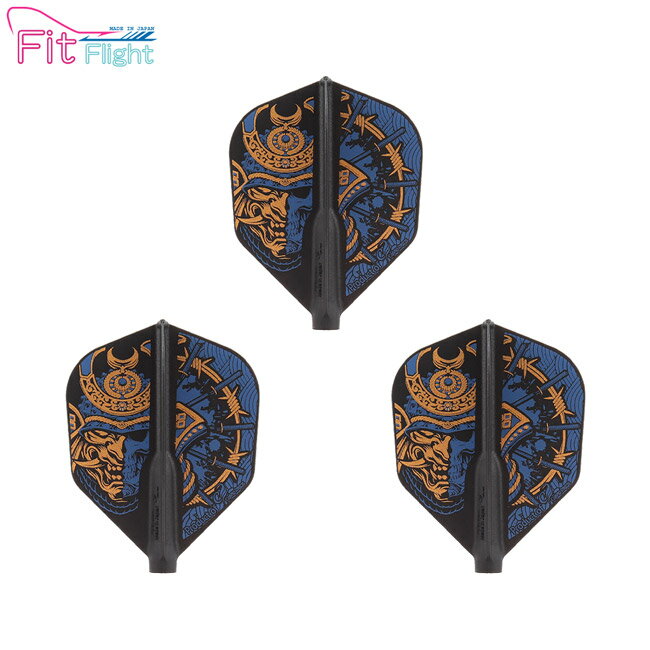 COSMO DARTS(�����������) Fit Flight(�ե��åȥե饤��) Printed Series Samurai Skull B �������� D�֥�...