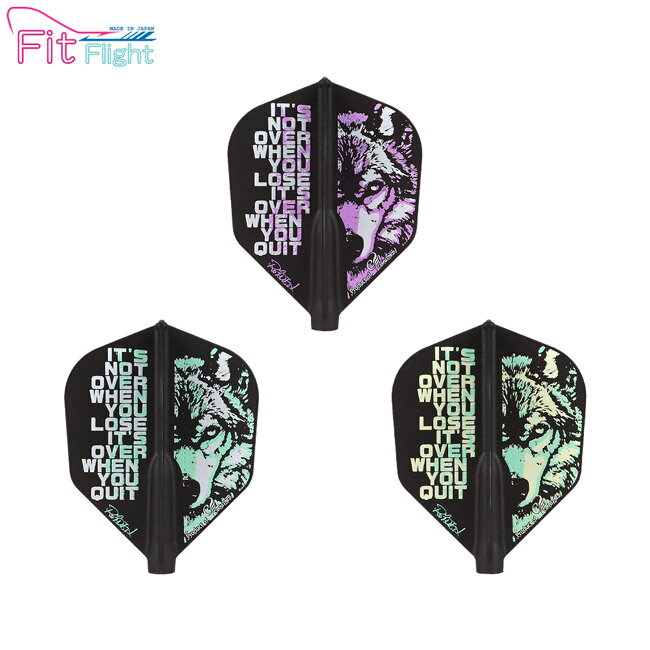 COSMO DARTS(コスモダーツ) Fit Flight(フィットフライト) × Royden Lam ver.5 シェイプ Dブラック ロ..