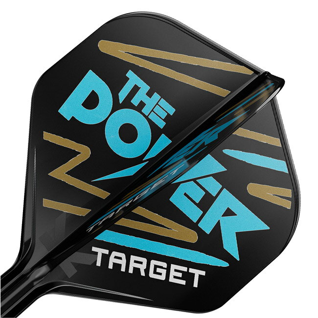 ダーツ専門店 カウントアップのTARGET(ターゲット) PHIL TAYLOR K-FLEX スタンダード ブラック フィル・テイラー選手モデル　(ダーツ フライト)｜アングル3