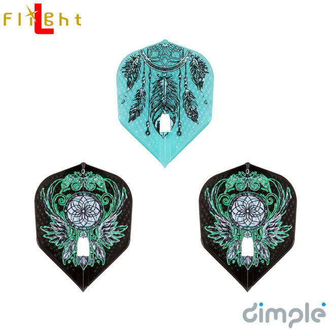 unicorn×L-Flight PRO(ユニコーン×エルフライトプロ) ディンプル 佐藤詩織 ver.1 シェイプ MIX 佐藤詩織選手モデル　(ダーツ フライト)