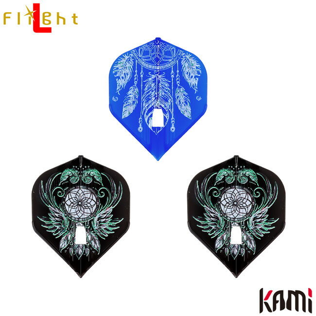 unicorn×L-Flight PRO(ユニコーン×エルフライトプロ) KAMI 佐藤詩織 ver.1 スタンダード MIX 佐藤詩織選手モデル　(ダーツ フライト)