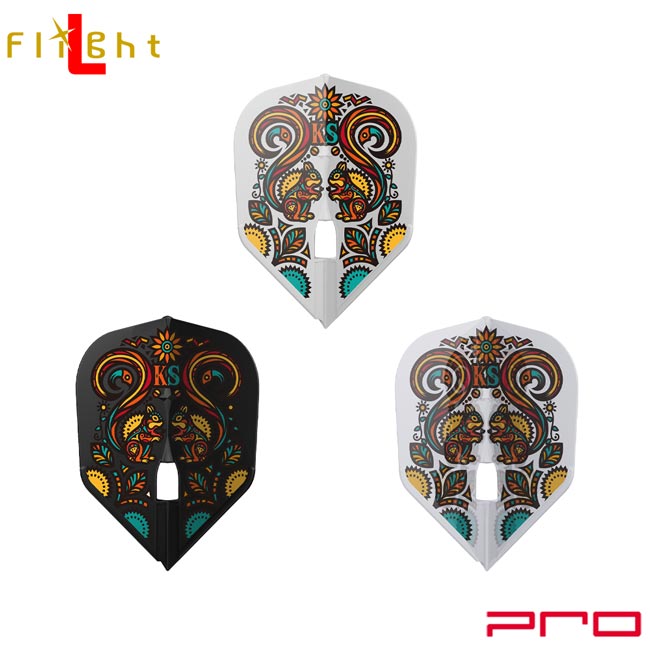 ※ご覧頂いているディスプレイの設定等により、実物と色合いが異なる場合がございます。※この画像はDarts HiVeが作成しており、文章・写真などの複製、無断転載を禁じます。※内容物・商品仕様は予告なく変更となる場合がございます。 ■商品仕様 スペックデータ &nbsp; 形状 内容量 ：シェイプ ：3個 ■商品説明 2026.3.6 発売商品 島川薫選手のALCシリーズファーストモデル。 リスをモチーフにした、エスニック調でかっこいい×可愛いデザインに仕上がっています。 形状はシェイプとカイトをラインナップ。 投げるもよし、飾って眺めるもよしの、個性あふれるデザイン・形状をお楽しみください。 「L-Flight PRO」は、チップの進入を許さない美しい流線形状のシャンパンリングに対応しています。 ■ご注文前に必ずご確認下さい 【仕様・付属品に関して】 ※商品ページ掲載の商品仕様や、パッケージ・デザイン・付属品等は、予告無しに変更となる場合がございます。 予め、ご理解・ご了承の上、ご注文下さい。 Kaoru Shimakawa