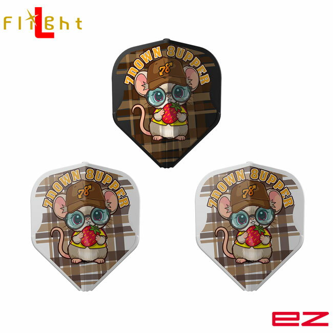 L-style(エルスタイル) L-Flight EZ(エルフライト イージー) 青木まゆ ver.1 スタンダード MIX 青木まゆ選手モデル　(ダーツ フライト)