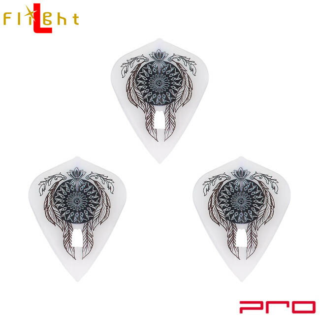 DYNASTY×L-Flight PRO(ダイナスティー×エルフライトプロ) Kubota ver.1 カイト クリアホワイト 久保田將裕選手モデル (ダーツ バレル ダーツセット)