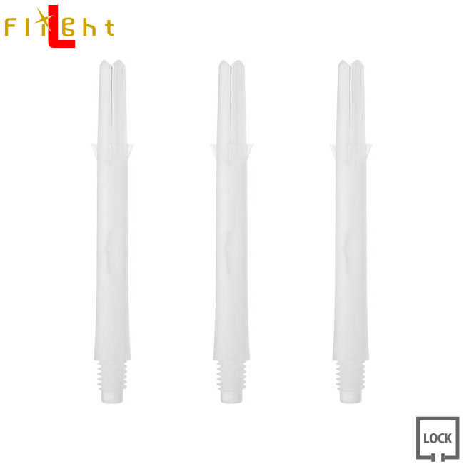 L-SHaft Lock ストレート ミルキーホワイト ＜L330＞【エルシャフト ロック Straight Milky White 【カウントアップ（darts shop Countup）】（ダ－ツ/楽天）