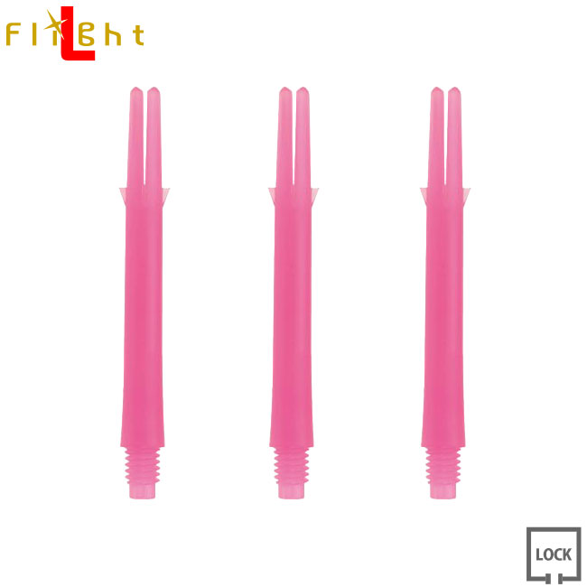 L-SHaft LOCK ストレート ショッキングピンク ＜L330＞【エルシャフト ロック Straight Shocking Pink ソフトダーツ SOFTDARTS