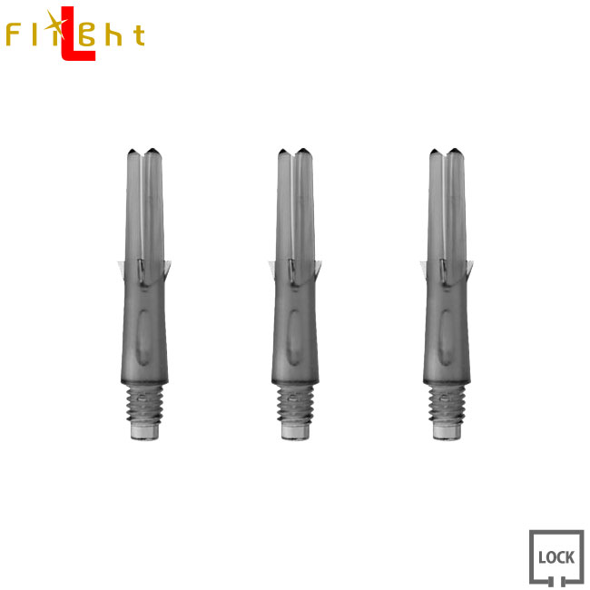 L-SHaft Lock ストレート クリアーブラック ＜L130＞エルシャフト ロック Straight Clear Black Lシャフト ハウスダーツ ダーツ シャフト darts shaft