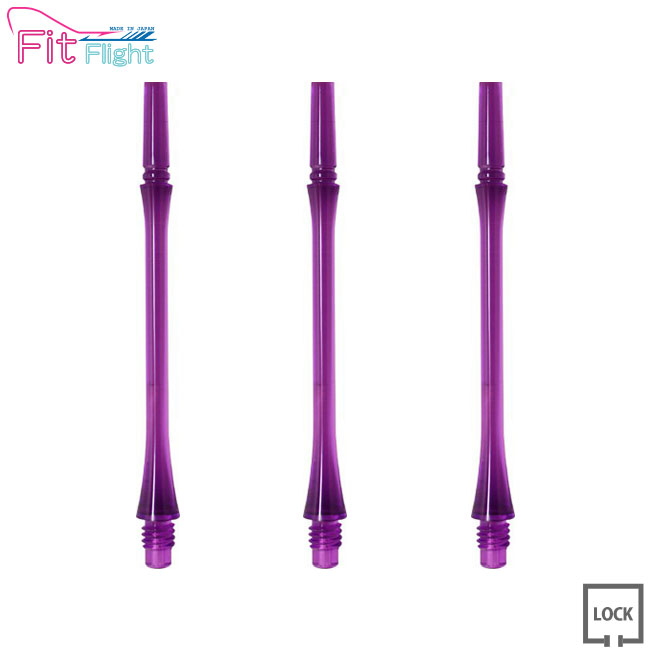 Fit Shaft GEAR スリムロックタイプ パープル ＜8＞【フィットシャフト専用 COSMODARTS コスモ フィットシャフトギア ソフトダーツ SOFTDARTS