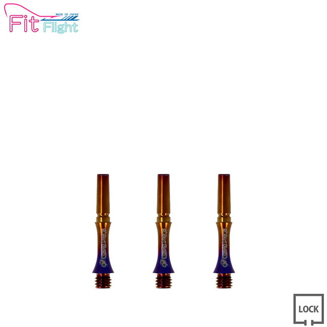Fit Shaft TiTANIUM スリム ロックタイプ 焼き色 ＜1＞【フィットシャフト チタニウム ソフトダーツ