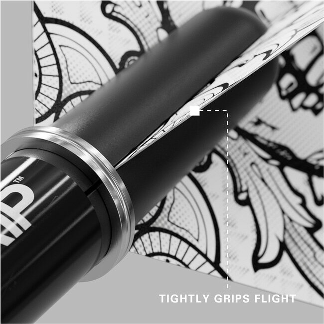 ダーツ専門店 カウントアップのTARGET(ターゲット) PRO GRIP SHAFT(プログリップシャフト) ブラック　(ダーツ シャフト)｜アングル3