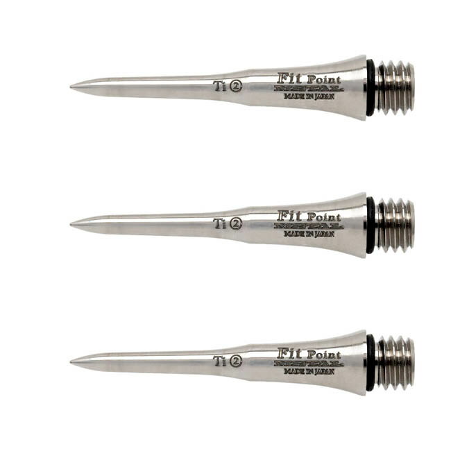 楽天ダーツ専門店 カウントアップFit Point METAL CONVERSION POINT チタニウム ＜-2- Solid 25mm＞ダーツ Fit Point メタル コンバージョンポイント ハードダーツ チタン darts