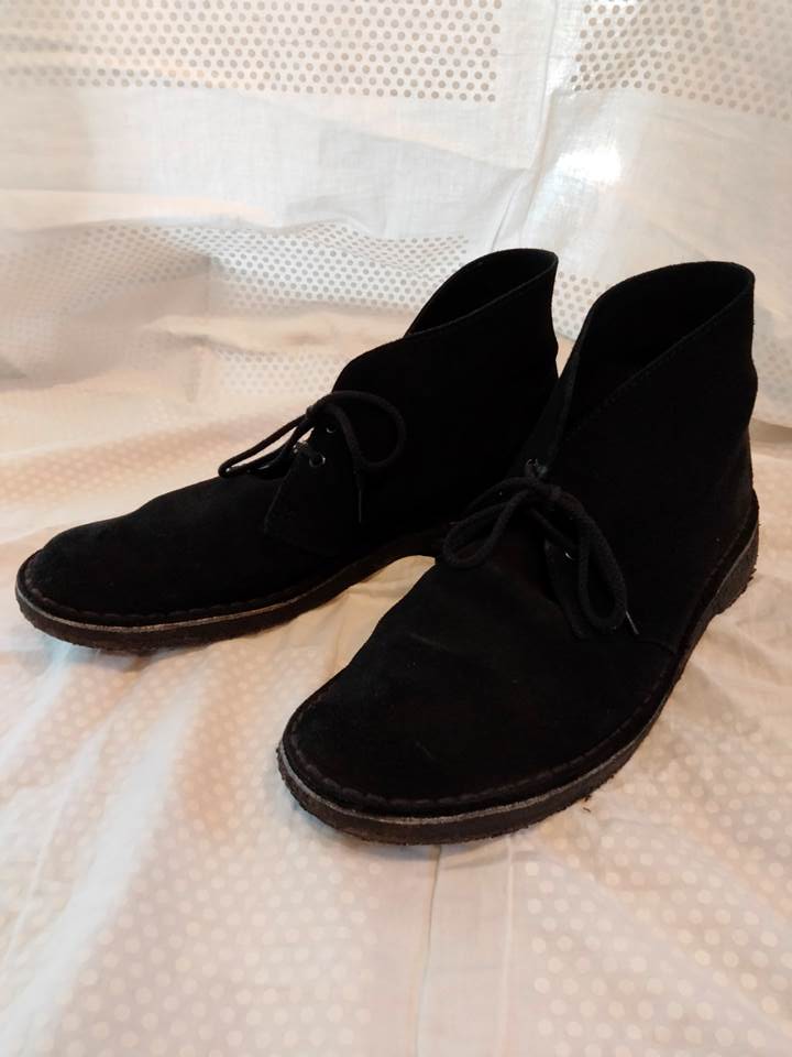クラークス デザートブーツ ブラック シューズ 26.5cm スエード ブーツ clarks （アメリカ輸入USED品）