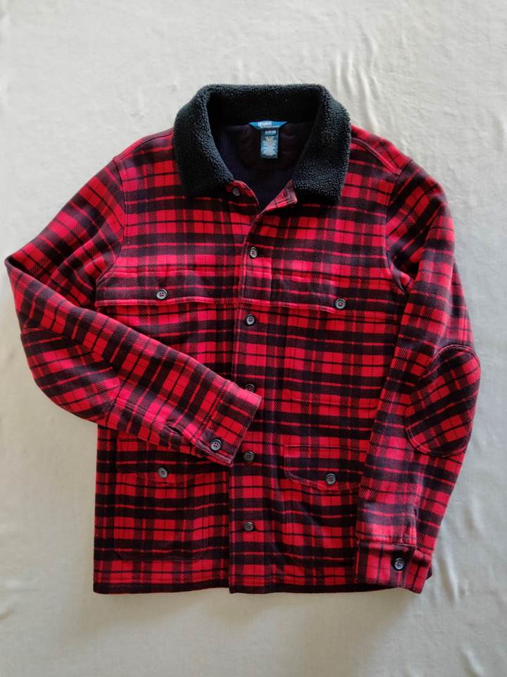 ポロ ラルフローレン ジャケット チェック レッド ブラック（アメリカ輸入USED品）