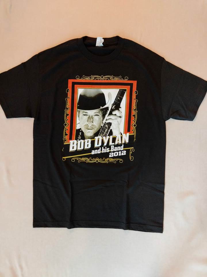バンドTシャツ ロックTシャツ ボブ・ディラン Bob Dylan Tシャツ ブラック マーク・ノップラー L（アメリカ輸入USED品）