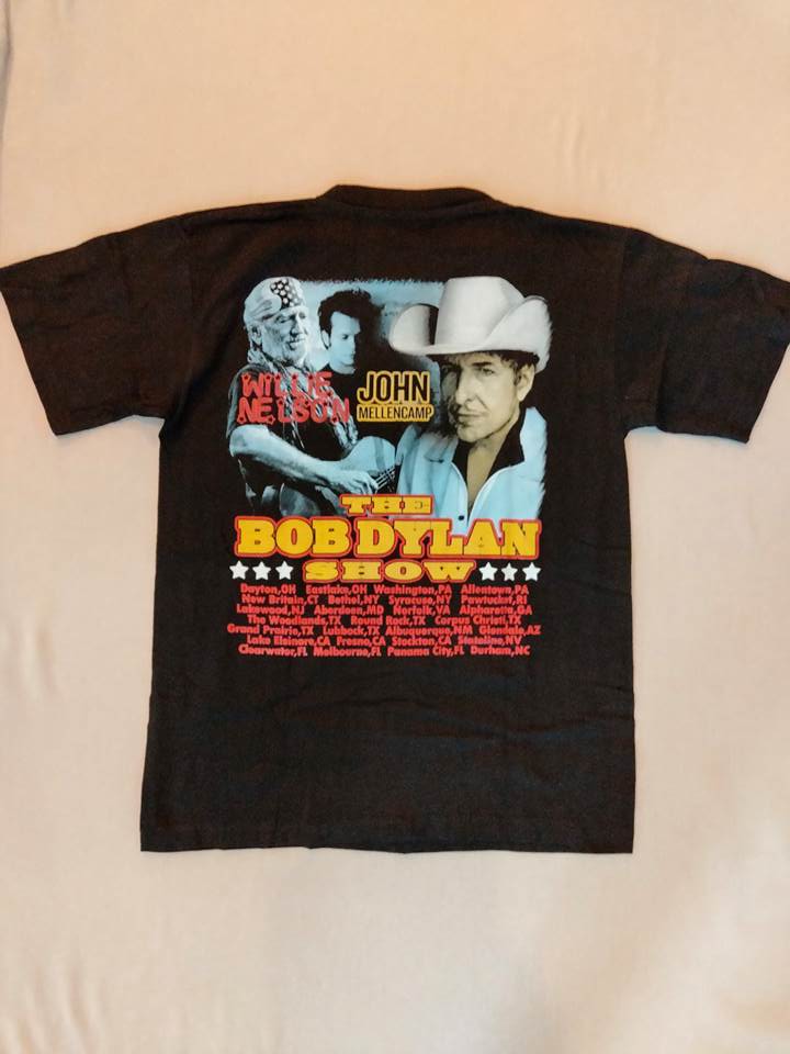 Rakuten - バンドTシャツ ロックTシャツ ボブ・ディラン Bob Dylan Tシャツ ブラック 2009 ウィリー・ネルソン ジョン・メレンキャンプ（アメリカ輸入USED品）