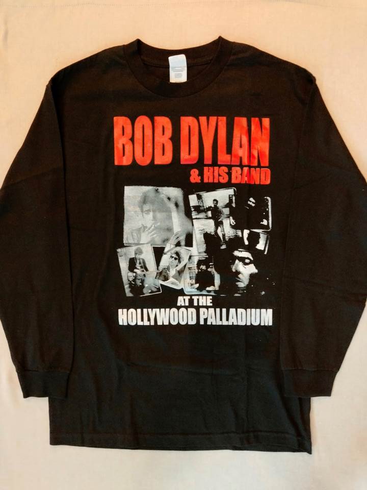 バンドTシャツ ロックTシャツ ボブ・ディラン Bob Dylan 長袖 Tシャツ ロンT 2009 ハリウッド 公演（アメリカ輸入USED品）