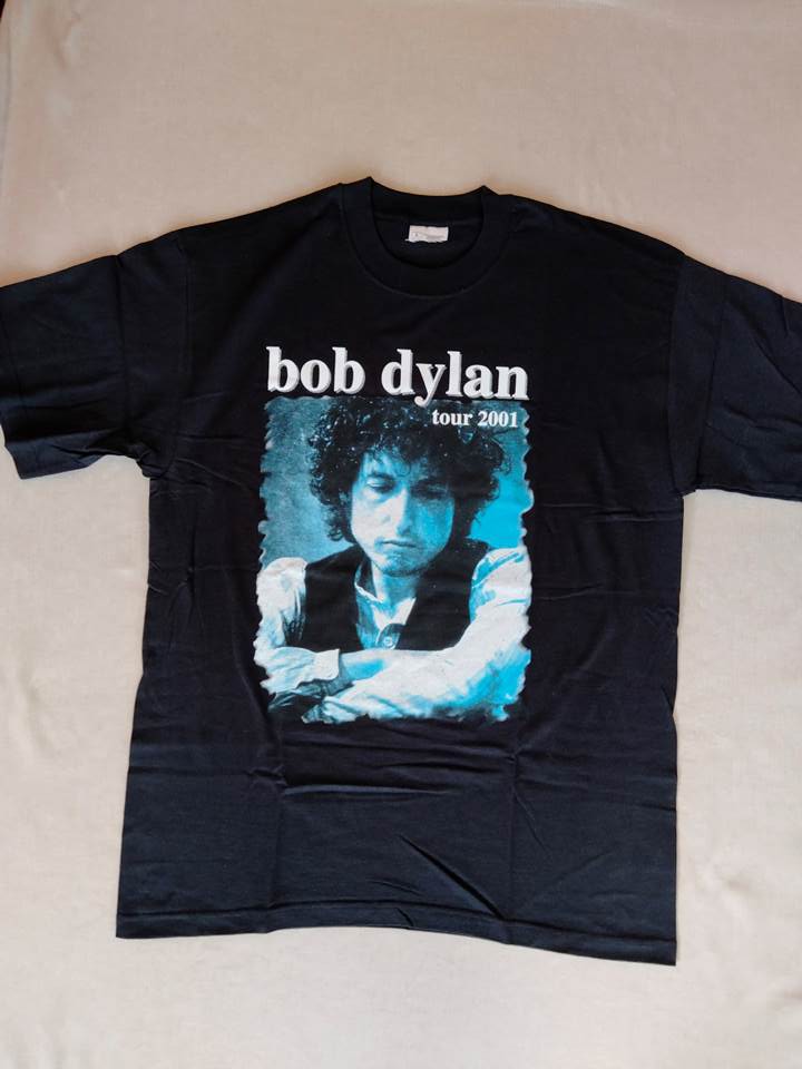 バンドTシャツ ロックTシャツ ボブ・ディラン Bob Dylan Tシャツ ブラック 2001（アメリカ輸入USED品）