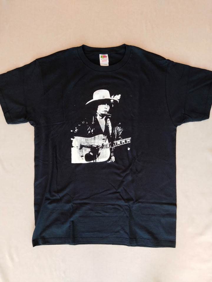 バンドTシャツ ロックTシャツ ボブ・ディラン Bob Dylan Tシャツ ローリング・サンダー・レビュー L ブラック（アメリカ輸入USED品）