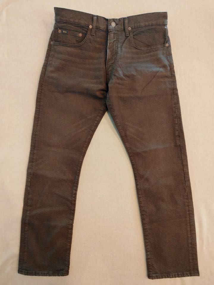 ポロ ラルフローレン ジーンズ ブラウン VARICK SLIM STRAIGHT スリム ストレート デニム パンツ polo ralph lauren