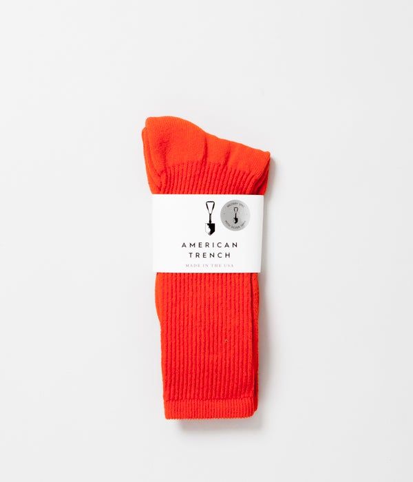 楽天THE STORE by maidensAMERICAN TRENCH 'MIL-SPECK SPORT SOCK'（ORANGE）