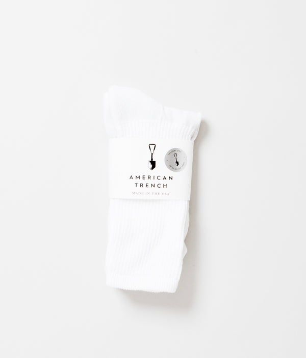 AMERICAN TRENCH 'MIL-SPECK SPORT SOCK'(WHITE)