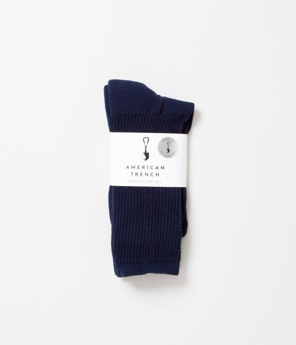 楽天THE STORE by maidensAMERICAN TRENCH 'MIL-SPECK SPORT SOCK'（NAVY）